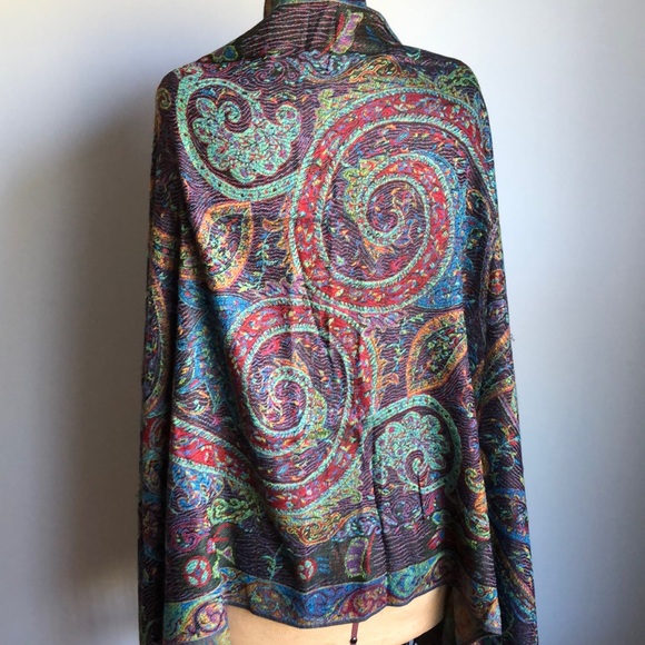 72”x27” Beautiful Woven Shawl Wrap Scarf NWOT - Picture 3 of 9